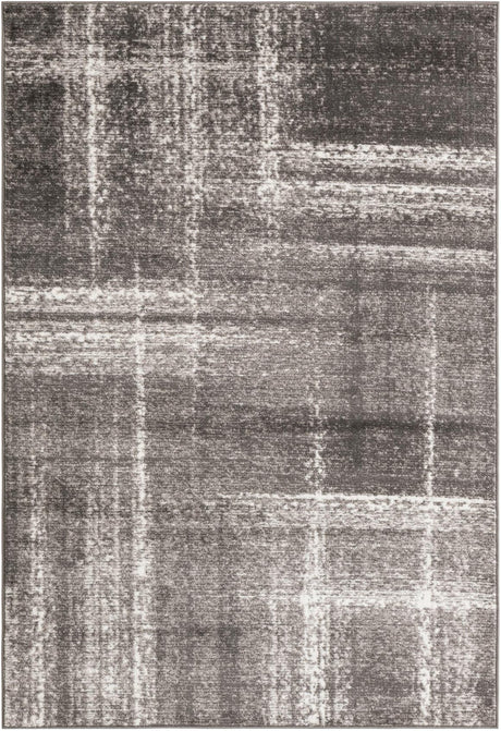 Gray 5' 3 x 8' Laguna Rectangle Area Rug 100% Polypropylene Modern Contemporary Carpet for Bedrooms, Living Room, Dining, Office for Sale at Rug Engine