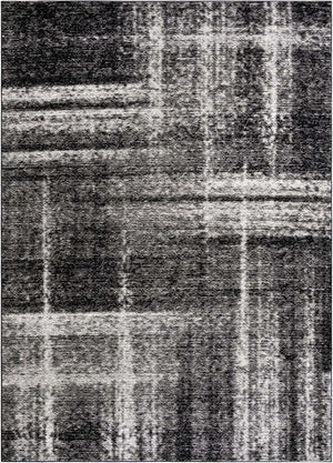 Black 10' x 14' 1 Laguna Rectangle Area Rug 100% Polypropylene Modern Contemporary Carpet for Bedrooms, Living Room, Dining, Office for Sale at Rug Engine