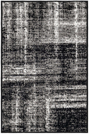 Black 2' x 3' 1 Laguna Rectangle Area Rug 100% Polypropylene Modern Contemporary Carpet for Bedrooms, Living Room, Dining, Office for Sale at Rug Engine