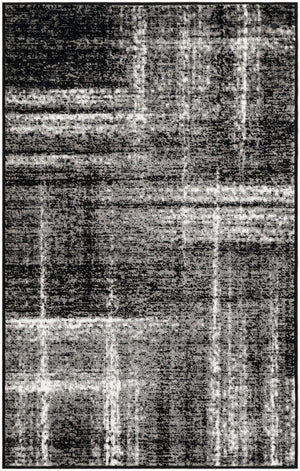 Black 3' 1 x 5' 3 Laguna Rectangle Area Rug 100% Polypropylene Modern Contemporary Carpet for Bedrooms, Living Room, Dining, Office for Sale at Rug Engine
