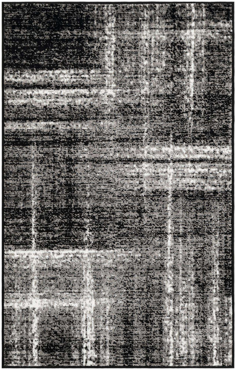 Black 3' 1 x 5' 3 Laguna Rectangle Area Rug 100% Polypropylene Modern Contemporary Carpet for Bedrooms, Living Room, Dining, Office for Sale at Rug Engine