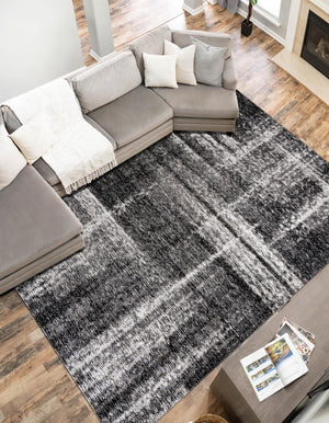 Black 2' x 3' 1 Laguna Rectangle Area Rug 100% Polypropylene Modern Contemporary Carpet for Bedrooms, Living Room, Dining, Office for Sale at Rug Engine