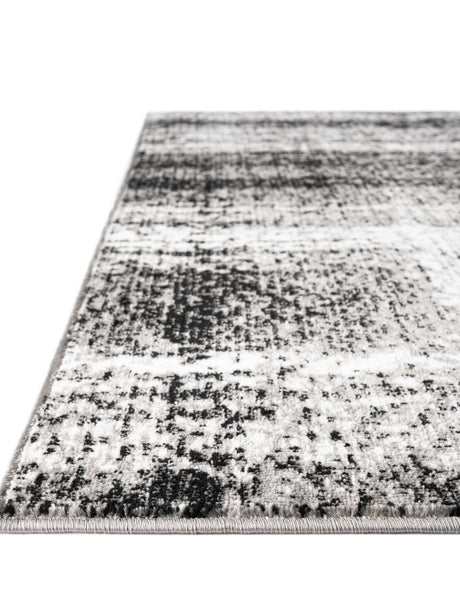 Black 7' 10 x 7' 10 Laguna Square Area Rug 100% Polypropylene Modern Contemporary Carpet for Bedrooms, Living Room, Dining, Office for Sale at Rug Engine