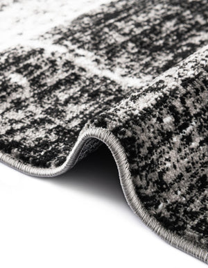 Black 7' 10 x 7' 10 Laguna Square Area Rug 100% Polypropylene Modern Contemporary Carpet for Bedrooms, Living Room, Dining, Office for Sale at Rug Engine