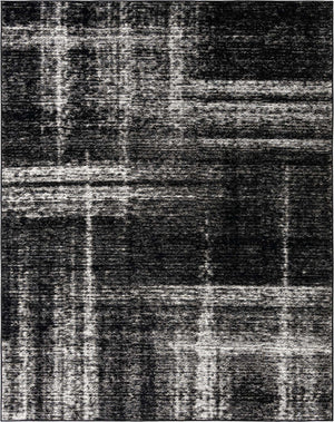 Black 7' 10 x 10' Laguna Rectangle Area Rug 100% Polypropylene Modern Contemporary Carpet for Bedrooms, Living Room, Dining, Office for Sale at Rug Engine