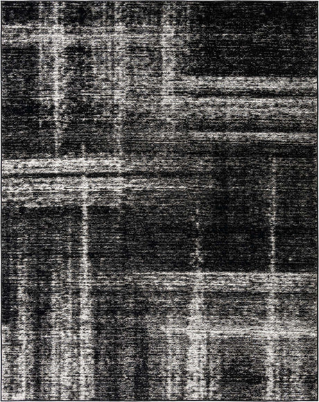 Black 7' 10 x 10' Laguna Rectangle Area Rug 100% Polypropylene Modern Contemporary Carpet for Bedrooms, Living Room, Dining, Office for Sale at Rug Engine