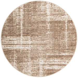Beige 5' 3 x 5' 3 Laguna Round Area Rug 100% Polypropylene Modern Contemporary Carpet for Bedrooms, Living Room, Dining, Office for Sale at Rug Engine