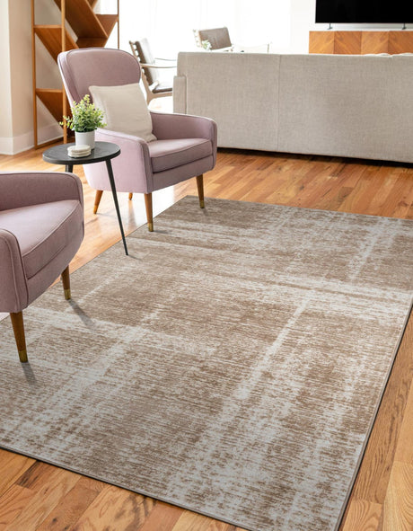 Beige 7' 10 x 10' Laguna Rectangle Area Rug 100% Polypropylene Modern Contemporary Carpet for Bedrooms, Living Room, Dining, Office for Sale at Rug Engine