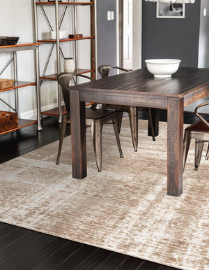 Beige 4' 1 x 6' 1 Laguna Rectangle Area Rug 100% Polypropylene Modern Contemporary Carpet for Bedrooms, Living Room, Dining, Office for Sale at Rug Engine