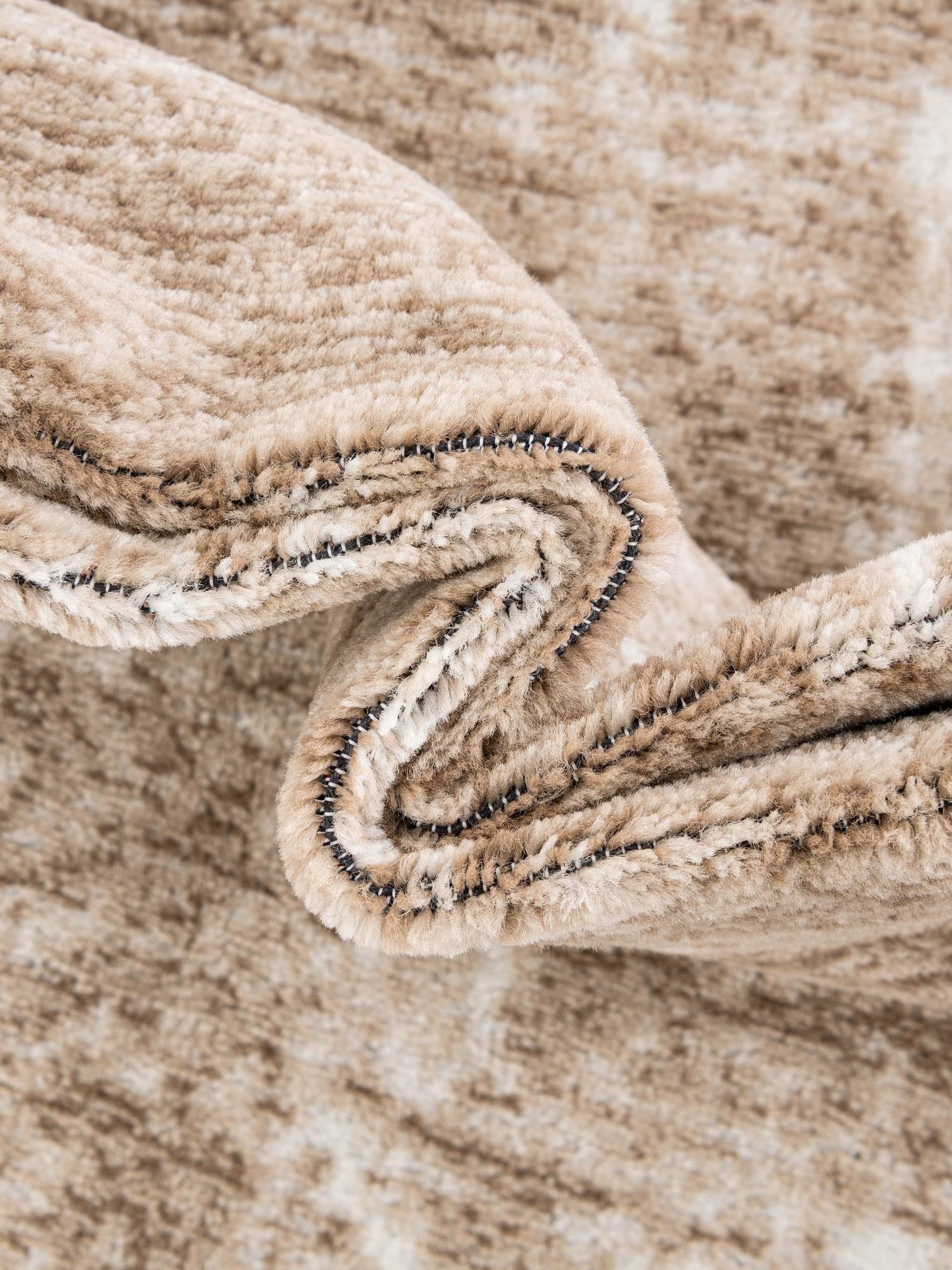 Beige 6' 1 x 9' Laguna Rectangle Area Rug 100% Polypropylene Modern Contemporary Carpet for Bedrooms, Living Room, Dining, Office for Sale at Rug Engine