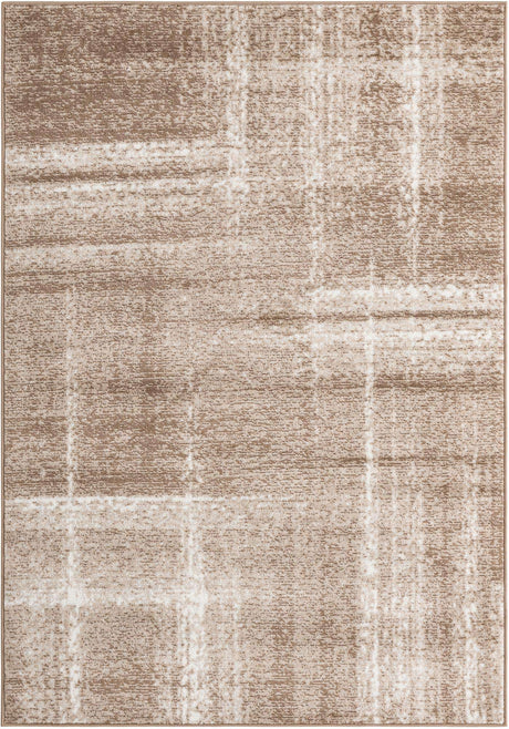 Beige 5' 3 x 8' Laguna Rectangle Area Rug 100% Polypropylene Modern Contemporary Carpet for Bedrooms, Living Room, Dining, Office for Sale at Rug Engine
