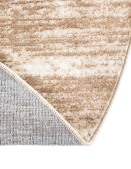 Beige 5' 3 x 5' 3 Laguna Round Area Rug 100% Polypropylene Modern Contemporary Carpet for Bedrooms, Living Room, Dining, Office for Sale at Rug Engine