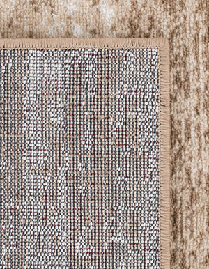 Beige 7' 10 x 7' 10 Laguna Square Area Rug 100% Polypropylene Modern Contemporary Carpet for Bedrooms, Living Room, Dining, Office for Sale at Rug Engine