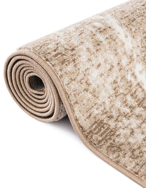 Beige 7' 10 x 7' 10 Laguna Square Area Rug 100% Polypropylene Modern Contemporary Carpet for Bedrooms, Living Room, Dining, Office for Sale at Rug Engine