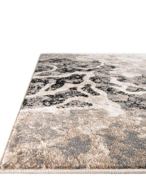 Black Brown Ivory 5' 3 x 8' Laguna Rectangle Area Rug 100% Polypropylene Modern Contemporary Carpet for Bedrooms, Living Room, Dining, Office for Sale at Rug Engine