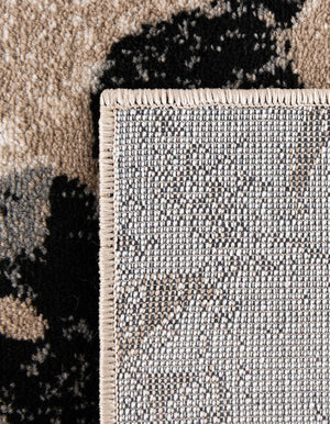 Black Brown Ivory 5' 3 x 8' Laguna Rectangle Area Rug 100% Polypropylene Modern Contemporary Carpet for Bedrooms, Living Room, Dining, Office for Sale at Rug Engine