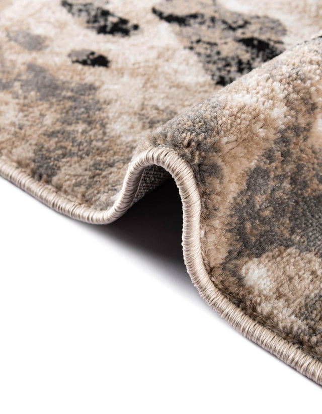 Black Brown Ivory 5' 3 x 8' Laguna Rectangle Area Rug 100% Polypropylene Modern Contemporary Carpet for Bedrooms, Living Room, Dining, Office for Sale at Rug Engine