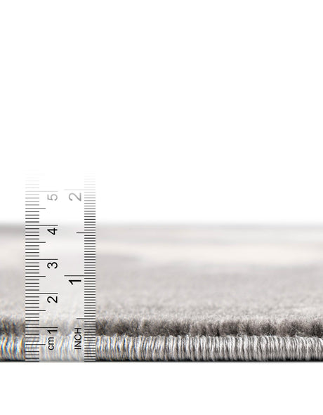 Gray and Light Brown 5' 3 x 8' Laguna Rectangle Area Rug 100% Polypropylene Modern Contemporary Carpet for Bedrooms, Living Room, Dining, Office for Sale at Rug Engine