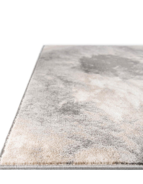 Gray and Light Brown 5' 3 x 8' Laguna Rectangle Area Rug 100% Polypropylene Modern Contemporary Carpet for Bedrooms, Living Room, Dining, Office for Sale at Rug Engine