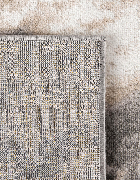 Gray and Light Brown 5' 3 x 8' Laguna Rectangle Area Rug 100% Polypropylene Modern Contemporary Carpet for Bedrooms, Living Room, Dining, Office for Sale at Rug Engine