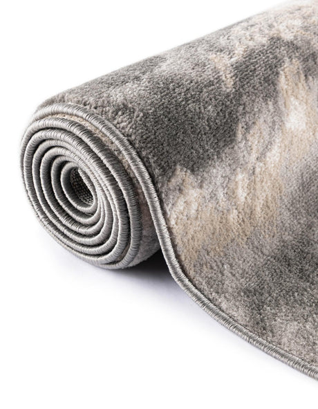 Gray and Light Brown 5' 3 x 8' Laguna Rectangle Area Rug 100% Polypropylene Modern Contemporary Carpet for Bedrooms, Living Room, Dining, Office for Sale at Rug Engine