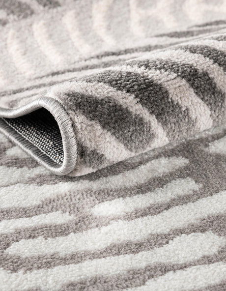 Beige and Ivory 5' 3 x 8' Laguna Rectangle Area Rug 100% Polypropylene Modern Contemporary Carpet for Bedrooms, Living Room, Dining, Office for Sale at Rug Engine