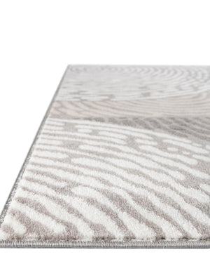 Beige and Ivory 5' 3 x 8' Laguna Rectangle Area Rug 100% Polypropylene Modern Contemporary Carpet for Bedrooms, Living Room, Dining, Office for Sale at Rug Engine
