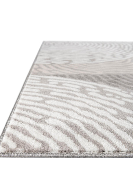 Beige and Ivory 5' 3 x 8' Laguna Rectangle Area Rug 100% Polypropylene Modern Contemporary Carpet for Bedrooms, Living Room, Dining, Office for Sale at Rug Engine