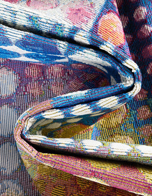 Multicolor 3' x 12' Outdoor Modern Runner Rug