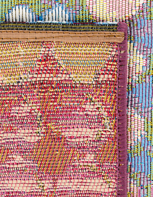Multicolor 3' x 12' Outdoor Modern Runner Rug