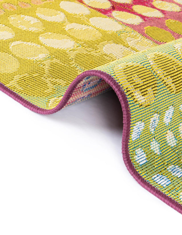 Multicolor 3' x 12' Outdoor Modern Runner Rug