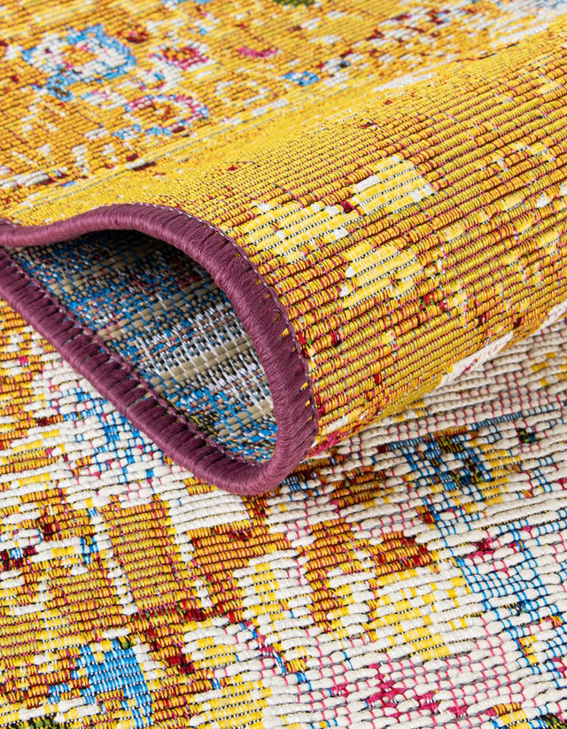 Multicolor 2' x 6' 1 Outdoor Modern Runner Rug