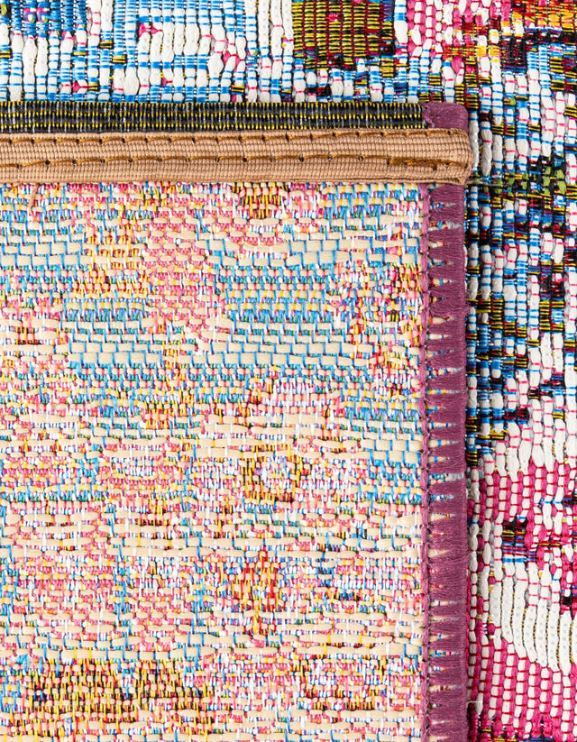 Multicolor 2' x 6' 1 Outdoor Modern Runner Rug