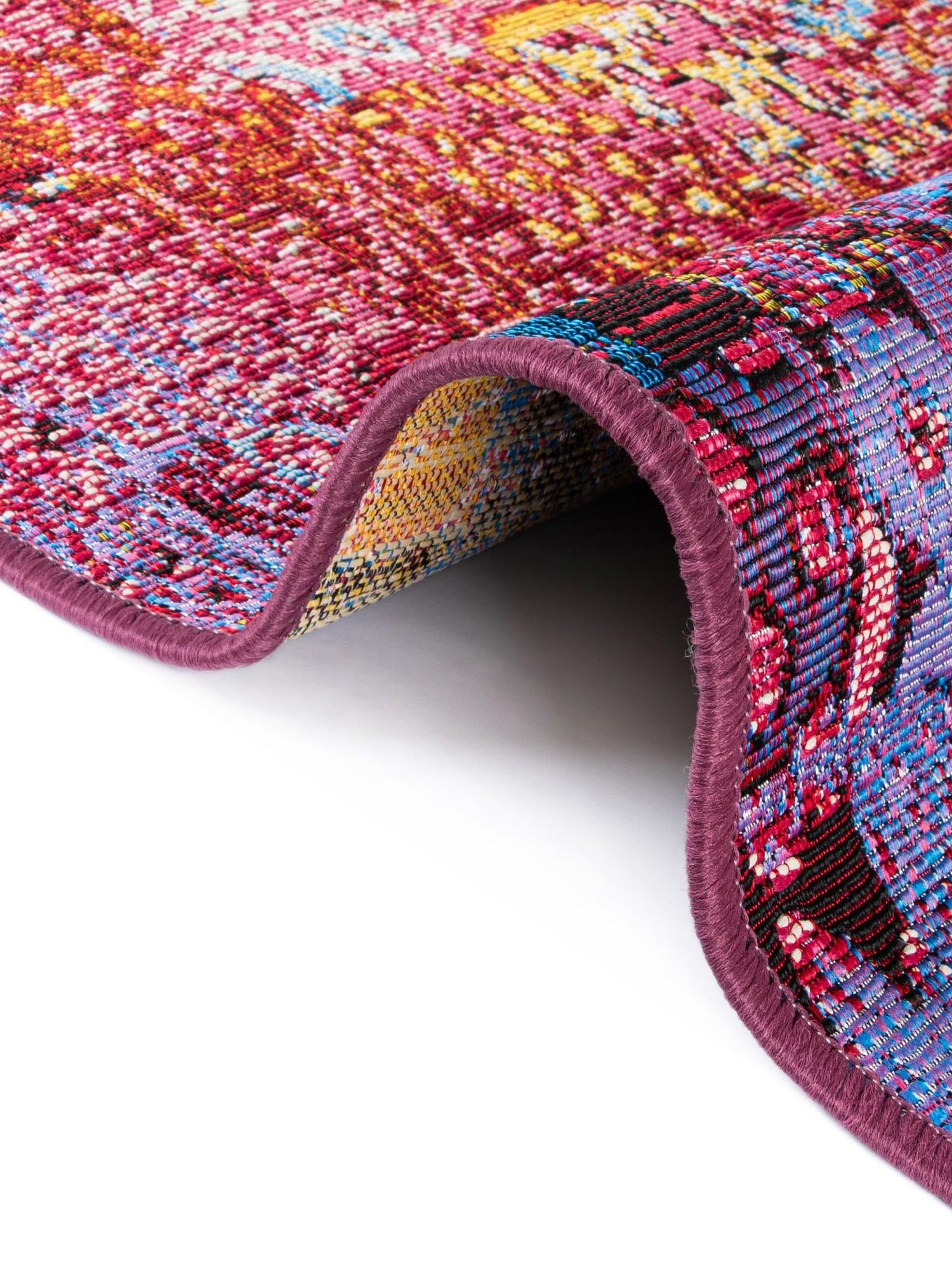 Multicolor 2' x 8' Outdoor Modern Runner Area Rug Weather Resistant for Patio, Deck, Terrace, Balcony, Porch 100% Polypropylene Modern Outside Carpet for Sale at Rug Engine