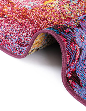 Multicolor 2' x 6' 1 Outdoor Modern Runner Rug