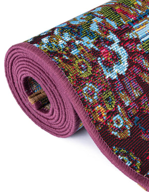Multicolor 2' x 6' 1 Outdoor Modern Runner Rug
