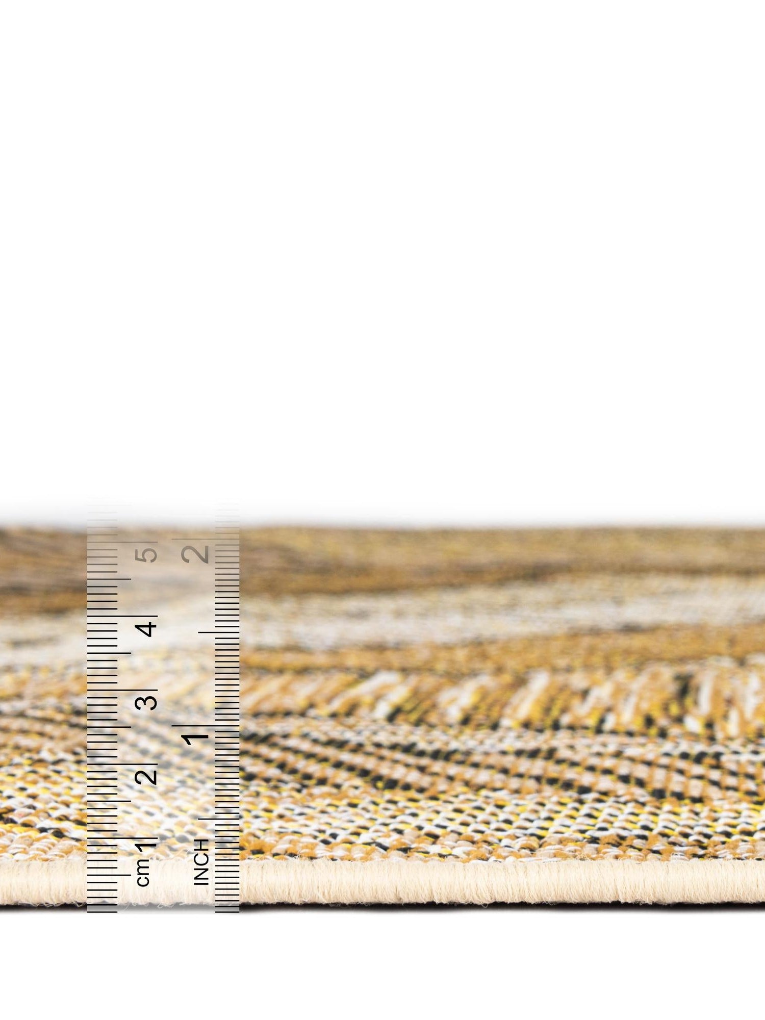 Brown and Beige 2' x 8' Outdoor Botanical Runner Area Rug Weather Resistant for Patio, Deck, Terrace, Balcony, Porch Polypropylene Garden Floral Tropical Carpet for Sale at Rug Engine