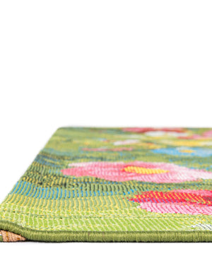 Multicolor 9' x 12' Outdoor Botanical Rectangle Rug