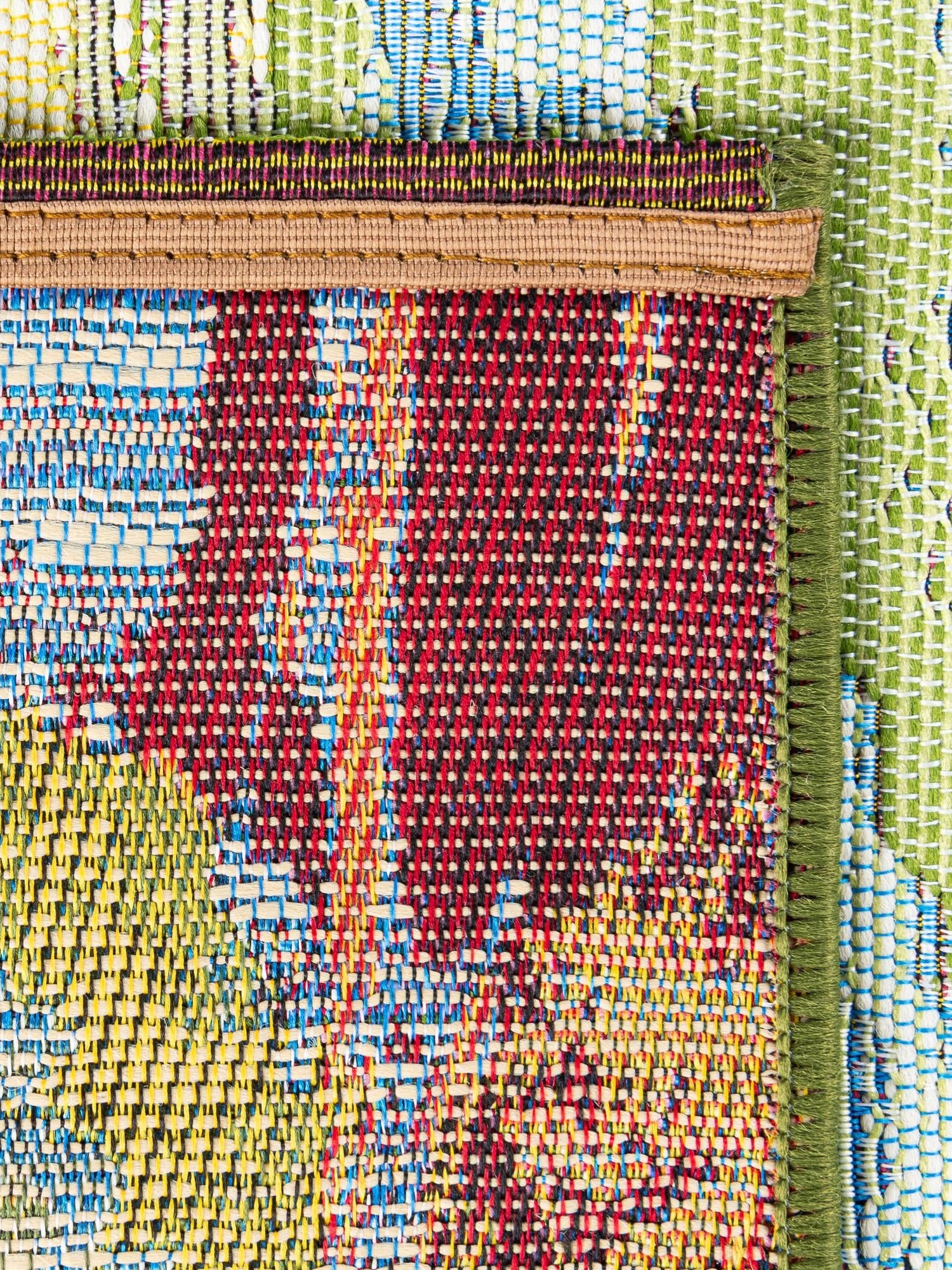 Multicolor 9' x 12' Outdoor Botanical Rectangle Area Rug Weather Resistant for Patio, Deck, Terrace, Balcony, Porch Polypropylene Garden Floral Tropical Carpet for Sale at Rug Engine