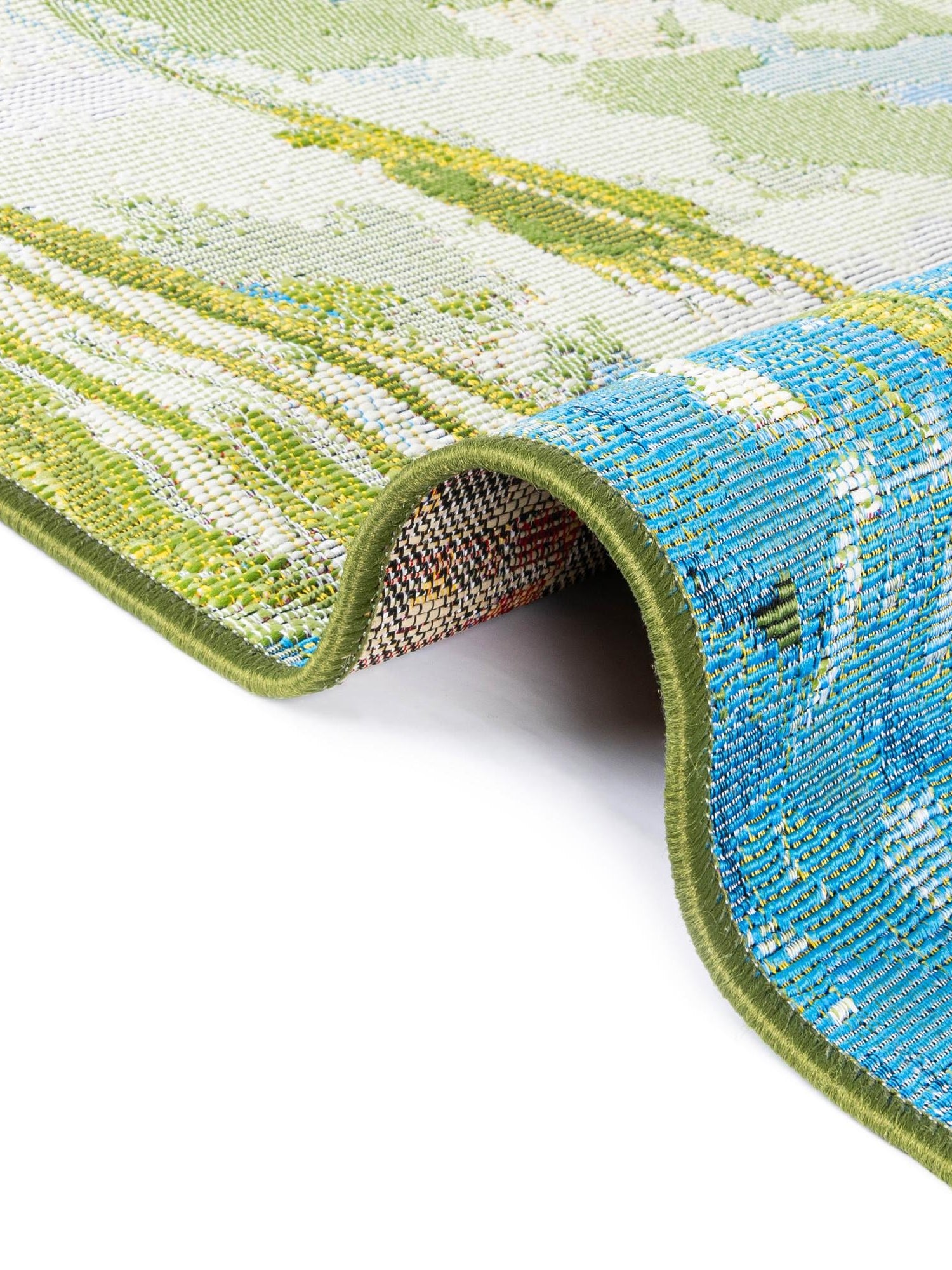 Multicolor 5' 1 x 8' Outdoor Botanical Rectangle Area Rug Weather Resistant for Patio, Deck, Terrace, Balcony, Porch Polypropylene Garden Floral Tropical Carpet for Sale at Rug Engine