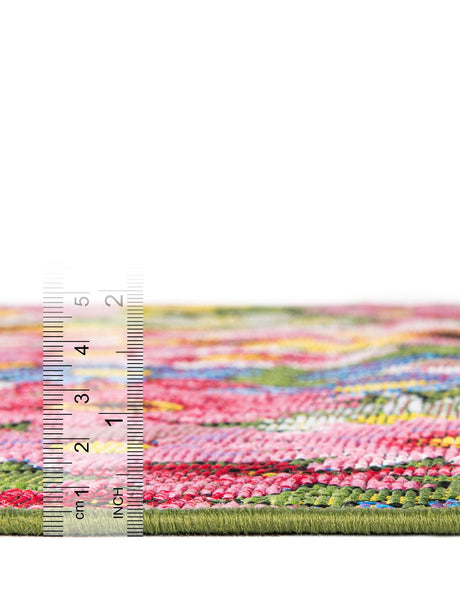 Multicolor 8' x 10' Outdoor Botanical Rectangle Rug