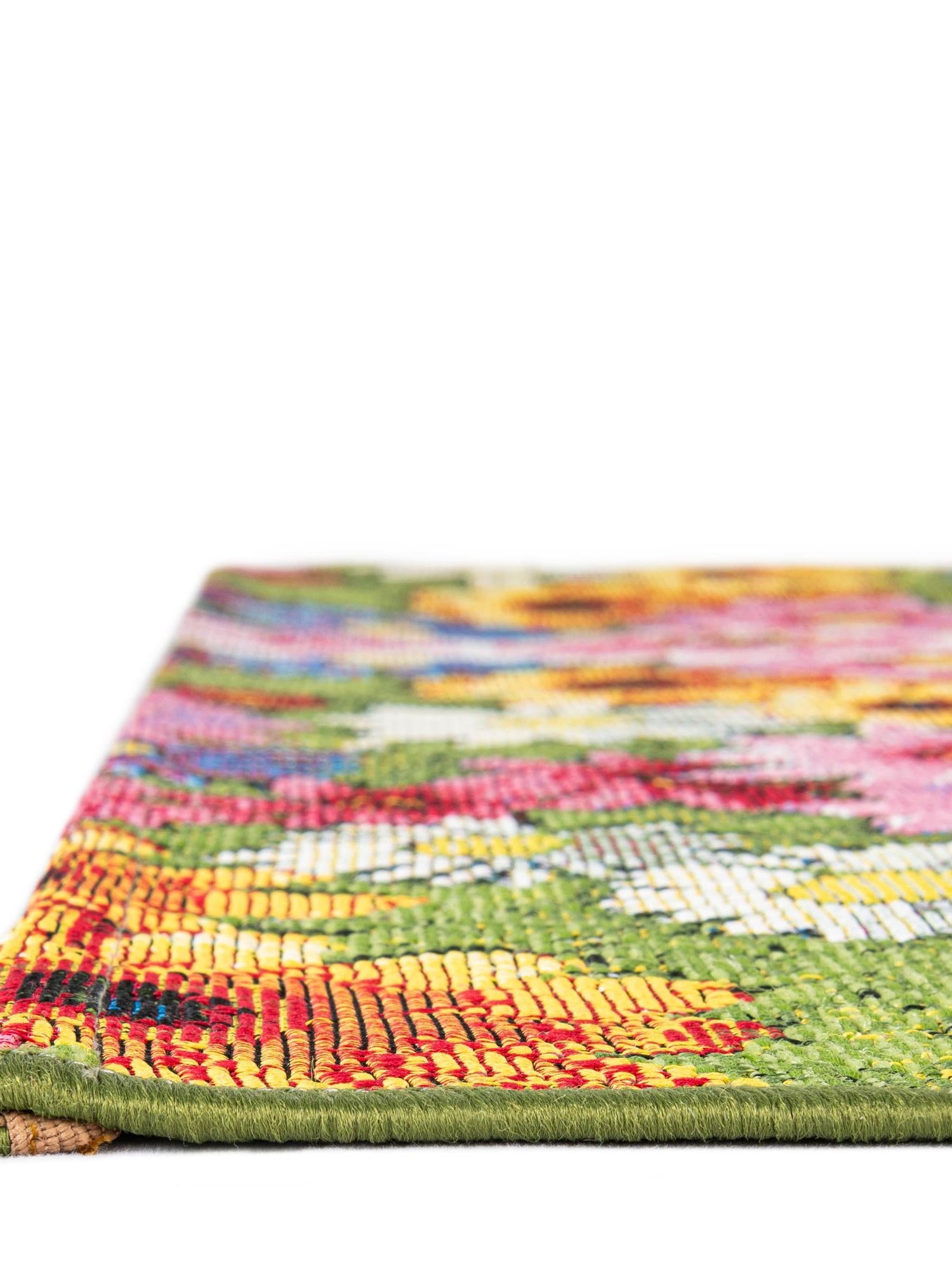 Multicolor 8' x 10' Outdoor Botanical Rectangle Area Rug Weather Resistant for Patio, Deck, Terrace, Balcony, Porch Polypropylene Garden Floral Tropical Carpet for Sale at Rug Engine