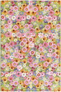 Multicolor 5' 1 x 8' Outdoor Botanical Rectangle Area Rug Weather Resistant for Patio, Deck, Terrace, Balcony, Porch Polypropylene Garden Floral Tropical Carpet for Sale at Rug Engine