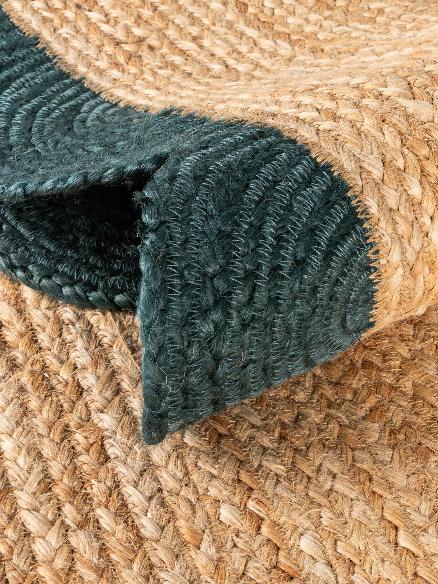 Natural and Green 2' x 3' 1 Scallop Braided Jute Rectangle Area Rug Eco Friendly 100% Jute All Natural Durable Carpet for Affordable Unique Home Interiors for Sale at Rug Engine