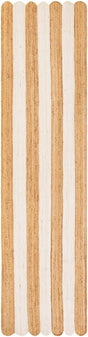 Natural and Ivory 3' 3 x 14' 1 Scallop Braided Jute Runner Rug