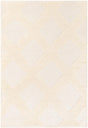 Ivory 4' 1 x 6' 1 Lattice Wool Rectangle Area Rug All Natural Hand Woven Geometric Wool Carpet for Living, Dining, Office, Dorm Room Indoor Decor for Sale at Rug Engine
