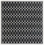Black and White 9' 10 x 9' 10 Milano Square Area Rug 100% Polyester with Cotton Backing Modern Contemporary Carpet for Home Decor Interior Design for Sale at Rug Engine