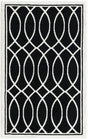 Black and White 2' 3 x 3' 1 Milano Rectangle Area Rug 100% Polyester with Cotton Backing Modern Contemporary Carpet for Home Decor Interior Design for Sale at Rug Engine