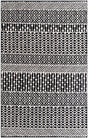 Black and White 5' 3 x 8' Milano Rectangle Area Rug 100% Polyester with Cotton Backing Modern Contemporary Carpet for Home Decor Interior Design for Sale at Rug Engine
