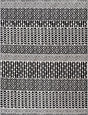 Black and White 8' 3 x 10' Milano Rectangle Area Rug 100% Polyester with Cotton Backing Modern Contemporary Carpet for Home Decor Interior Design for Sale at Rug Engine